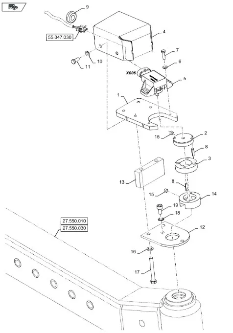 87527263 - Датчик угла положения TC5.90, CX6
